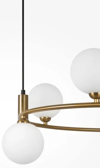 Maytoni MOD013PL-06BS1 - Luster na lanku RING 6xG9/25W/230V mosadz