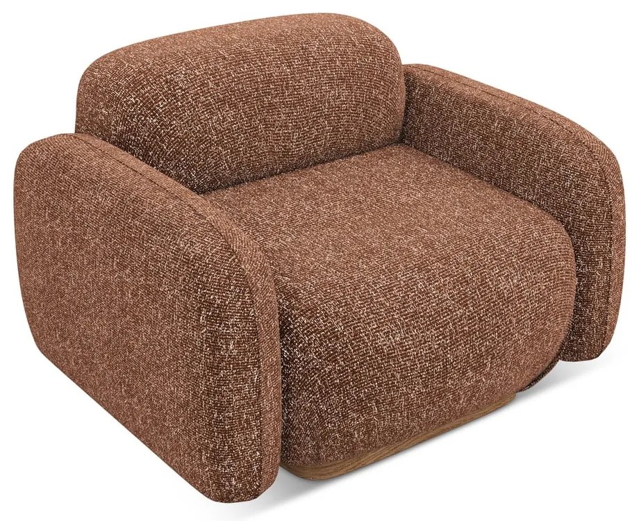 Oranžové/hnedé kreslo Ailani – Makamii