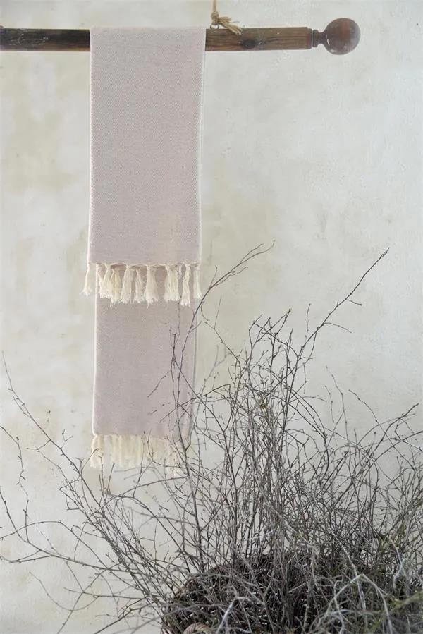 Jeanne d'Arc Living Uterák z recyklovanej bavlny Cream 50x100 cm