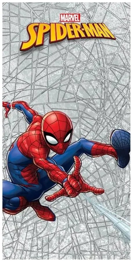 Bavlnená plážová osuška Spiderman - motív Pavučina - 100% bavlna - 70 x 140 cm