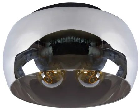 Lucide 45101/40/65 - Stropné svietidlo OLIVIA 3xE27/40W/230V pr. 40 cm čierna