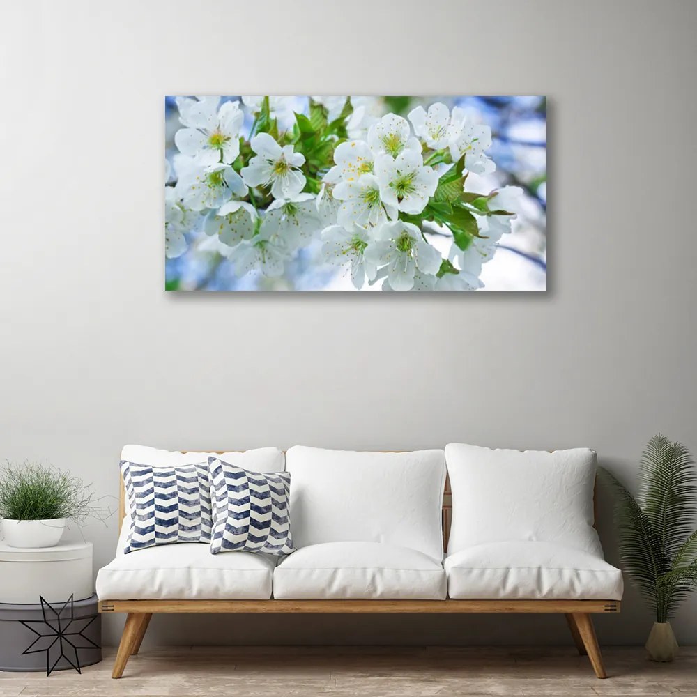 Obraz Canvas Kvety strom listy príroda 100x50 cm