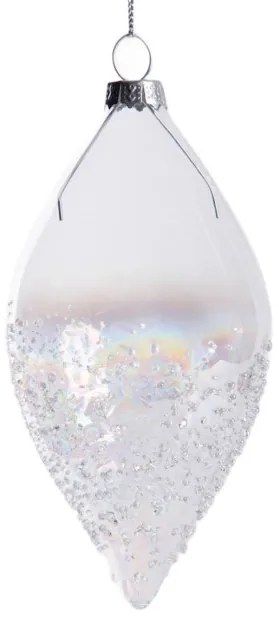 Vianočná ozdoba FJER mrazené sklo 711541