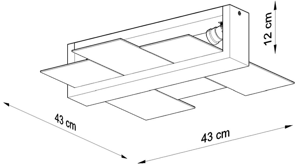 Sollux stropné svietidlo prisadené FENIKS 2 biele SL.0078