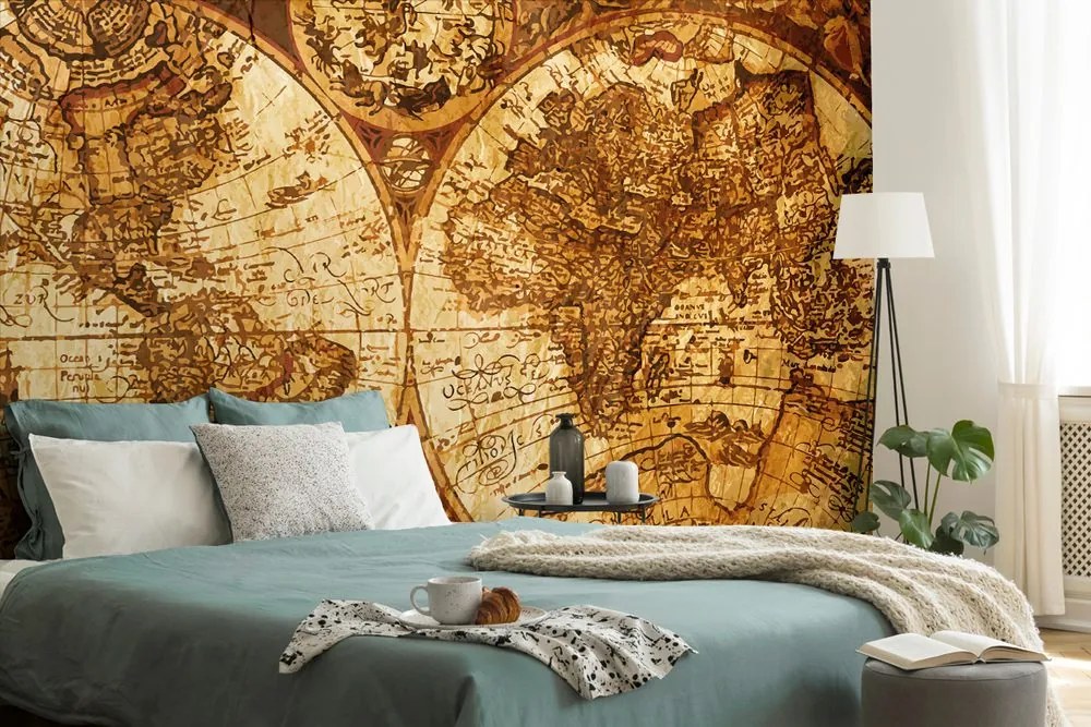 Tapeta stará mapa sveta