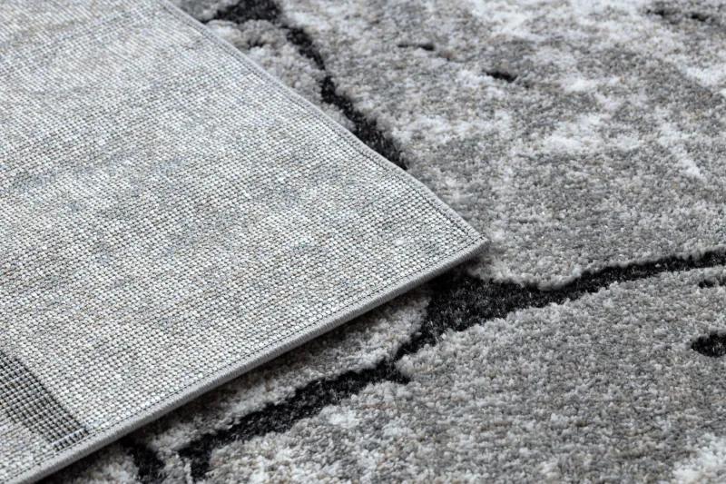 Moderný koberec COZY 8985 Brick Dlažba tehla, sivý
