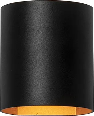 Inteligentná nástenná lampa čierna s mosadzou vrátane WiFi G9 - Sabbio