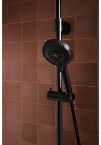 KFA Armatura 5556-910-81 - Sprchová sada s batériou OTAVA mosadz/matná čierna