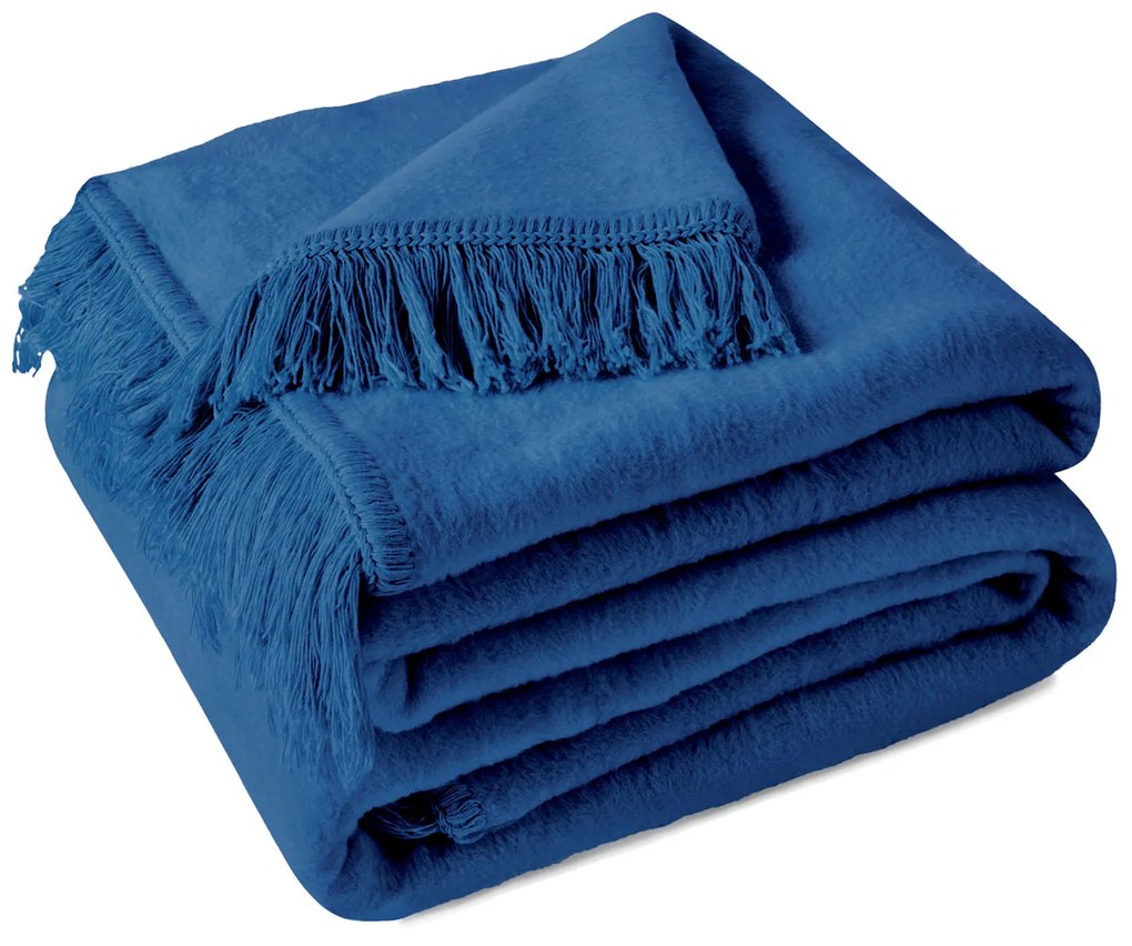 BAVLNENÁ DEKA COTTON CLOUD 150X200 CM MODRÁ