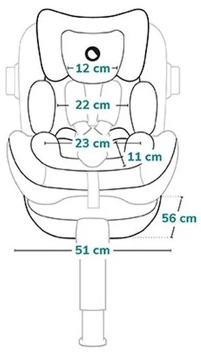 Lionelo - Autosedačka s otočnou základňou ANTOON PLUS i-Size 40-105 cm Čierny Onyx