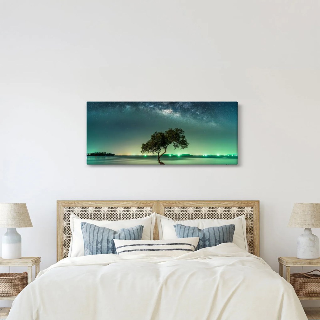 Obraz nočného neba (120x50 cm)