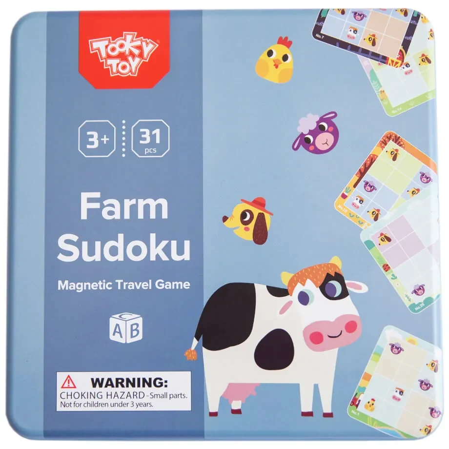 Magnetické sudoku Zvieratá na farme