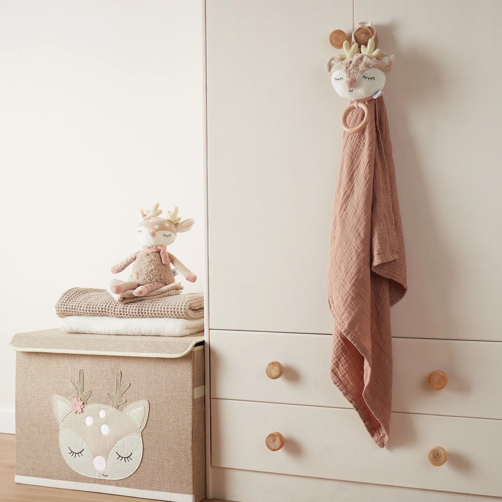 Bieco - Úložný box s vekom - jelenček Ella