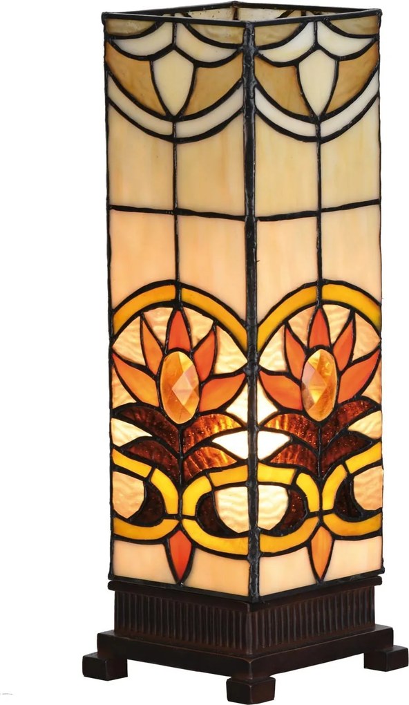 Stolná lampa Tiffany Fleur - 12 * 35 cm 1x E14 / Max 40W