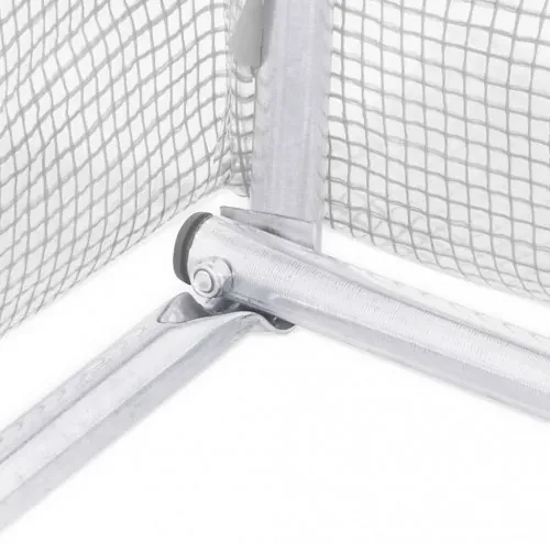 vidaXL Skleník s oceľovými základmi 4,5 m² 300x150x200 cm-