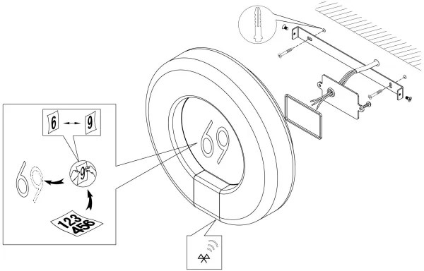 Eglo 98145 - LED Stmievateľné domové číslo MARCHESA-C LED/15W/230V IP44