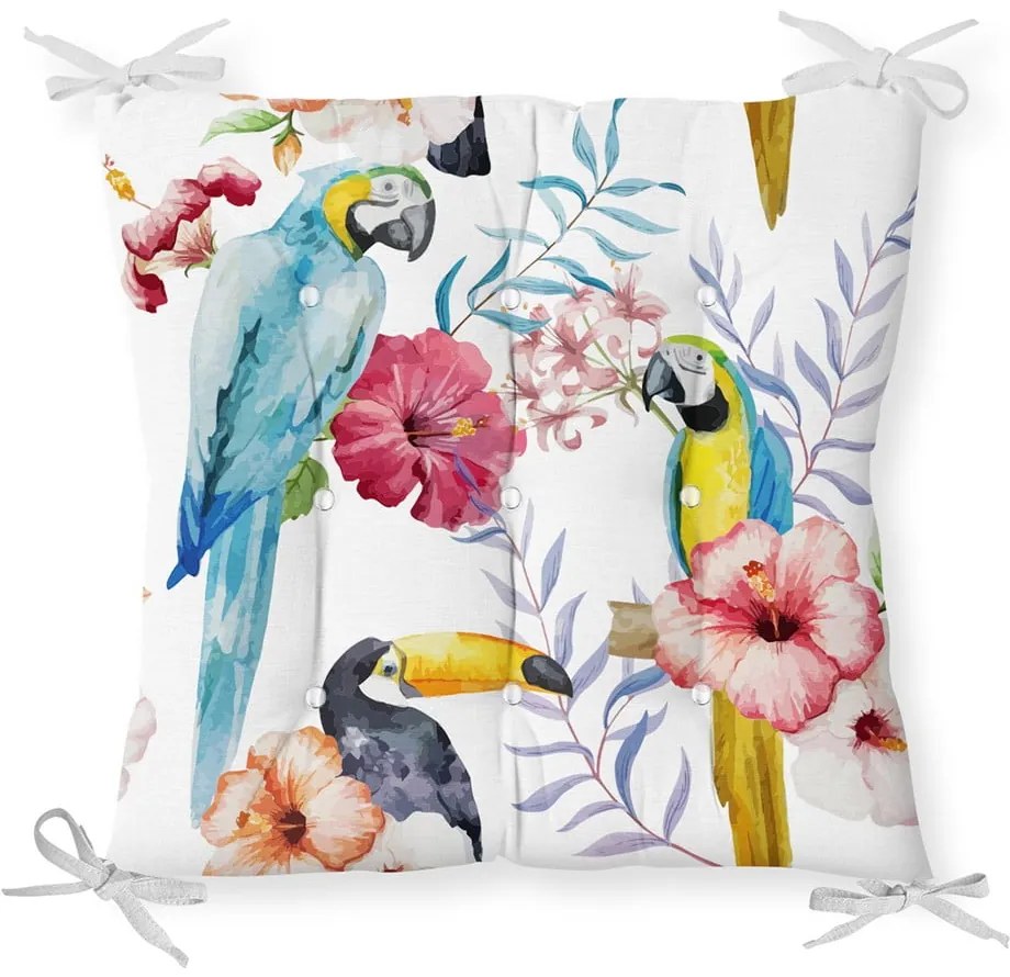 Sedák s prímesou bavlny Minimalist Cushion Covers Jungle Birds, 40 x 40 cm