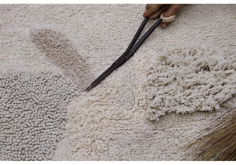 Béžový bavlnený detský hrací koberec 140x200 cm Seabed – Lorena Canals