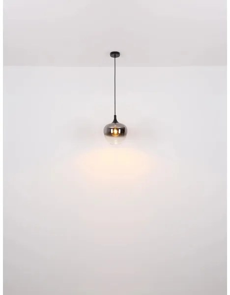 Globo 15548H - Luster na lanku MAXY 1xE27/40W/230V pr. 24 cm čierna