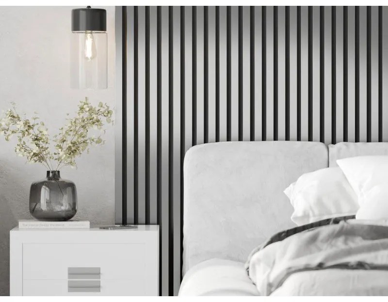 Mexen Lam-B, stenové lamely 275 × 31,5 cm, HDF doska 4 mm, strieborná, S100-275317-2812-056