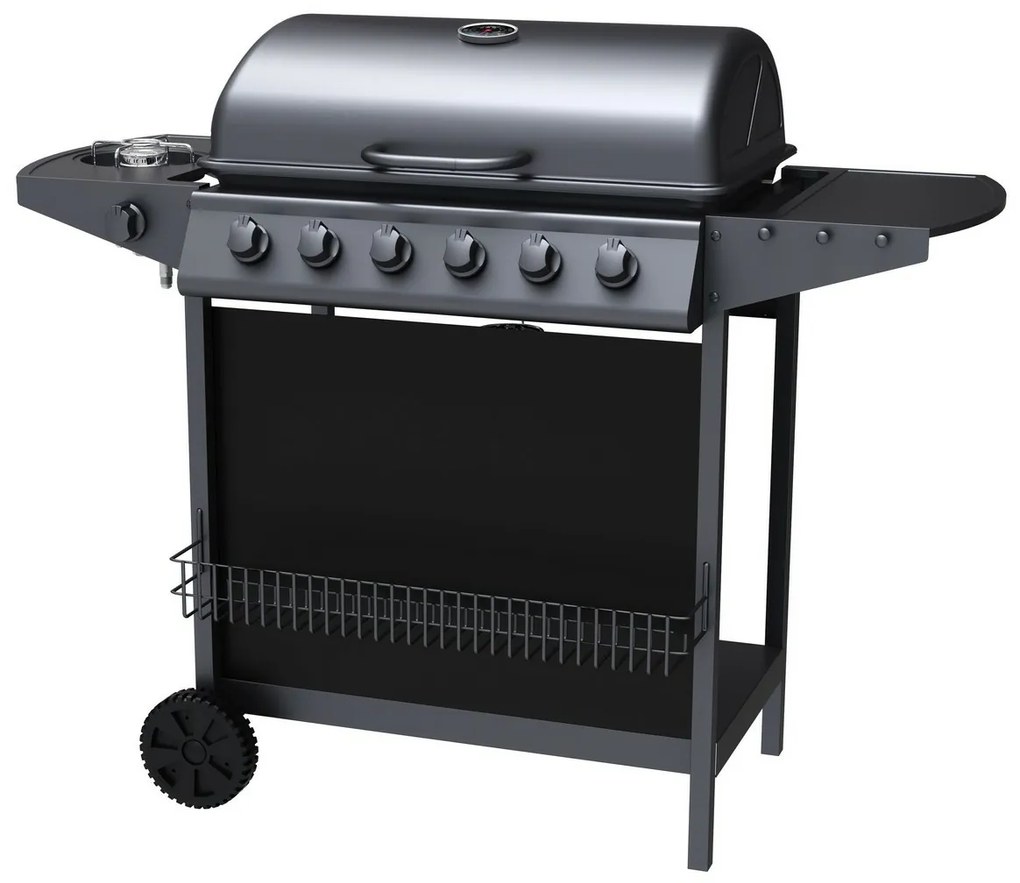 Tepro 3309 Plynový gril Hampton 6, 6 horákov, 123 x 55 x 98 cm