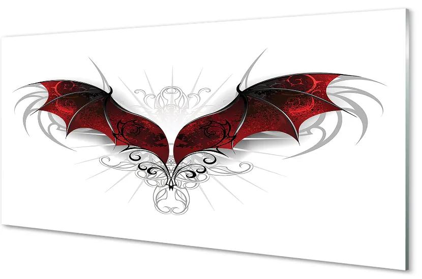 Sklenený obraz drakom krídla 100x50 cm