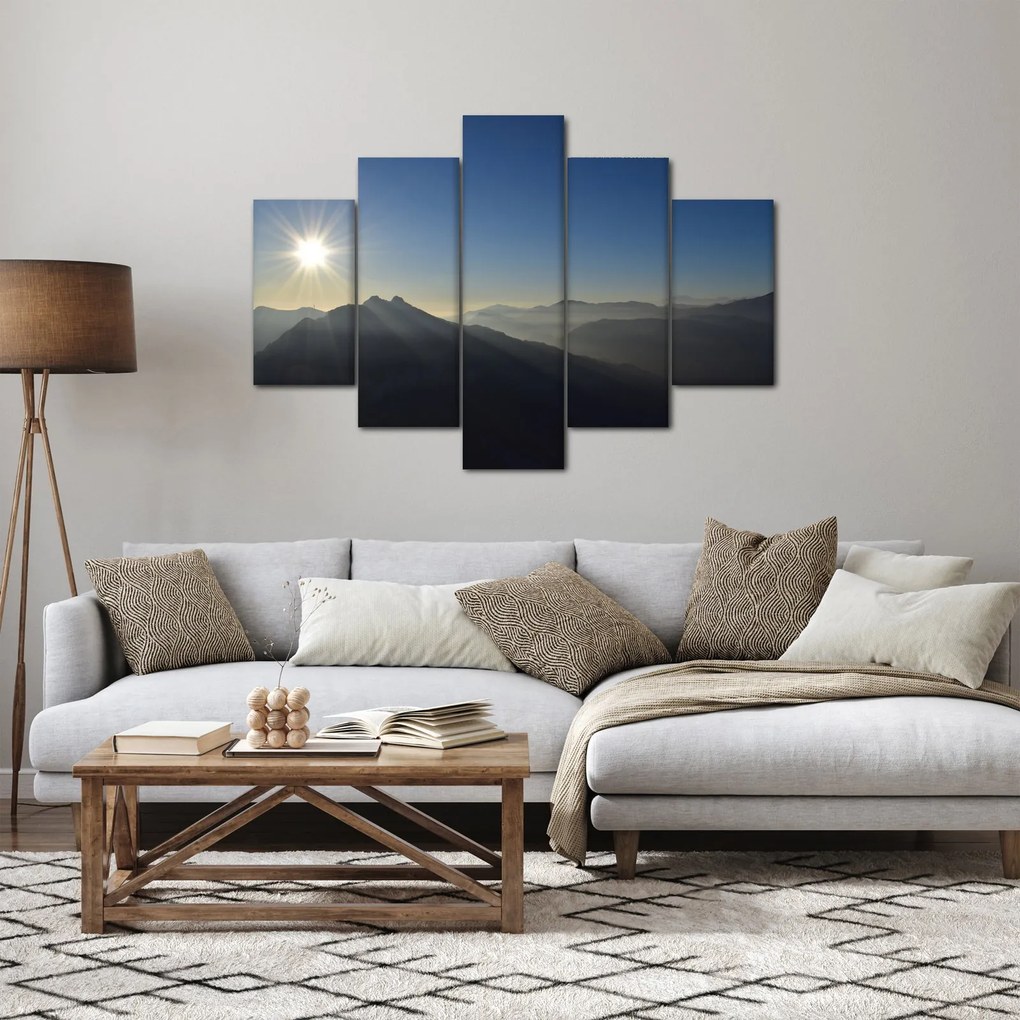 Obraz - Nad vrchol hôr (150x105 cm)