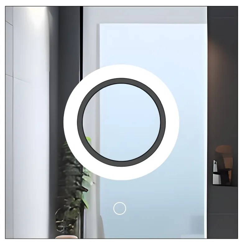 Tutumi Rea, štvorcové LED zrkadlo 60x60 s okrúhlym LED podsvietením YH-BL-12, HOM-01513