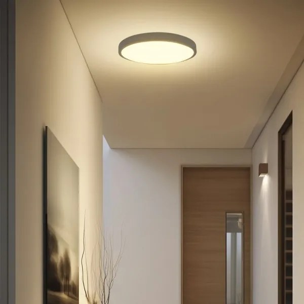 LED Kúpeľňové stropné svietidlo LED/36W/230V IP44 6500K pr. 35 cm čierna