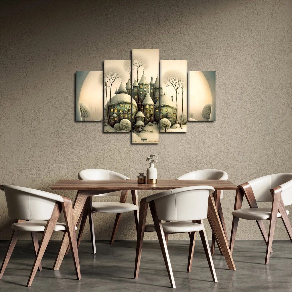 Obraz - Rozprávkové chalúpky (150x105 cm)