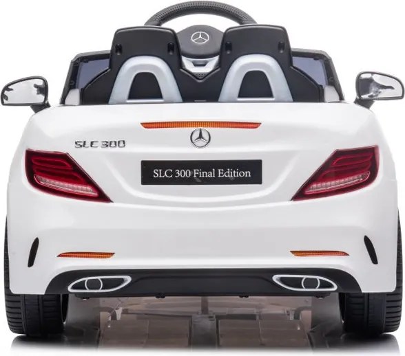LEAN CARS Elektrické autíčko Mercedes SLC 300 LED MP3 biele