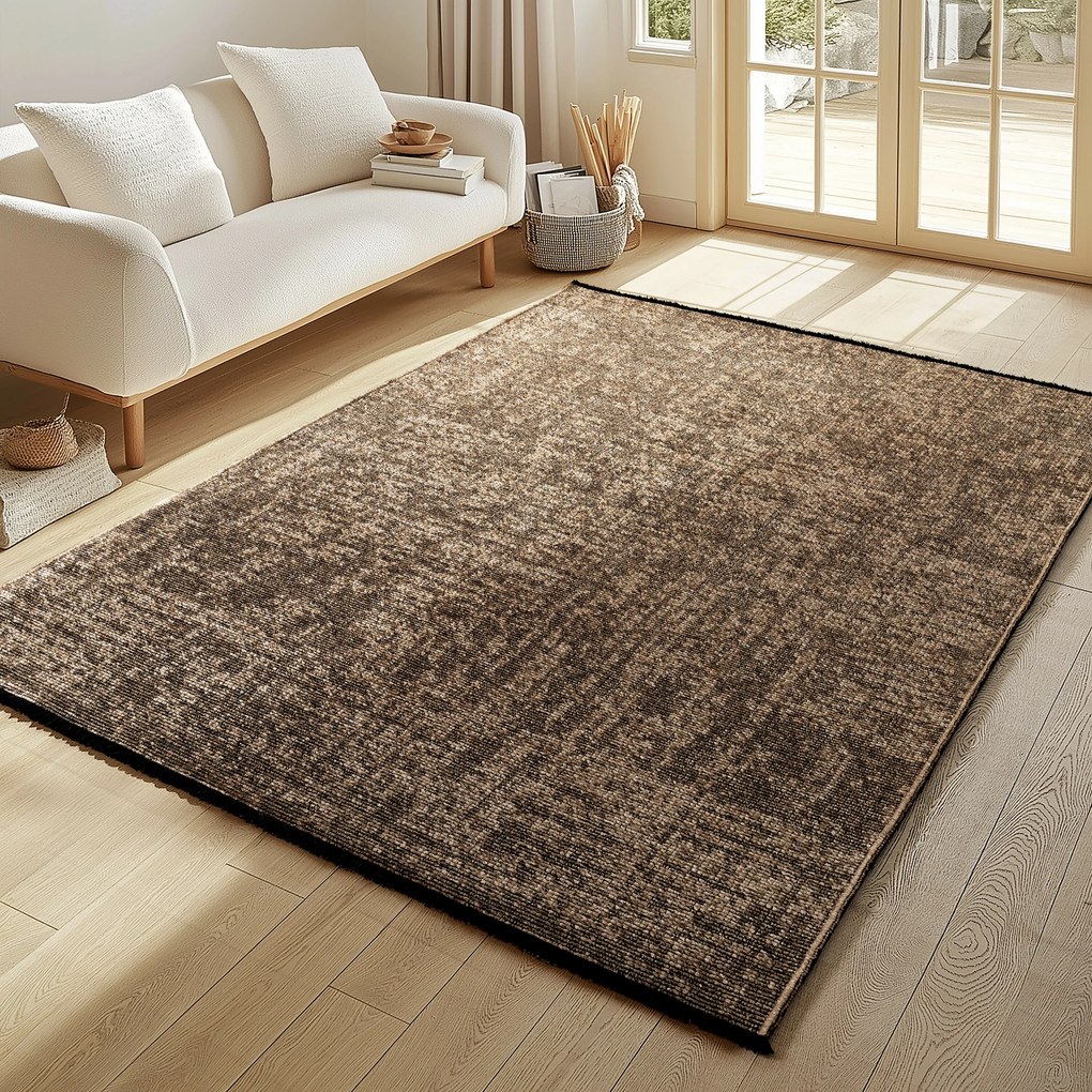 Ayyildiz, Kusový koberec Space 1900 brown, 160x230, hnedá, chodba / predsieň
