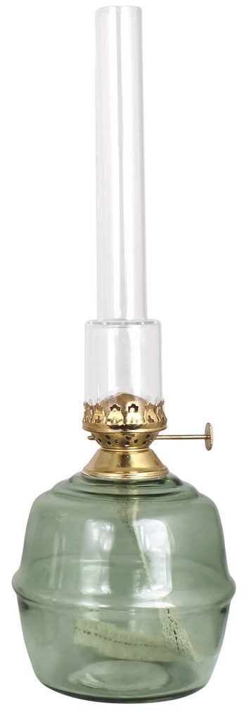Zelená petrolejová lampa Majken Variant: Stredná