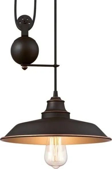 Westinghouse 6363240 - Závesné svietidlo na lanku IRON HILL 1xE27/60W/230V