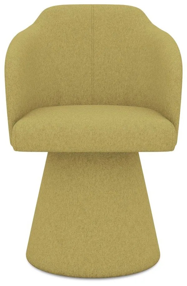 Žlté čalúnené jedálenské kreslo Kanoa – Makamii