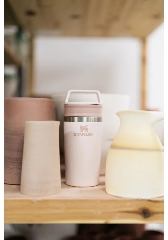 Svetloružový termo hrnček z nehrdzavejúcej ocele 350 ml Café-To-Go Rose Quartz – Stanley