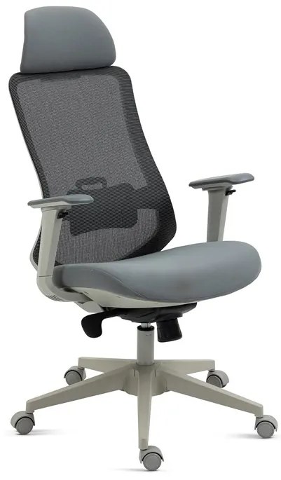 Autronic BONTEC Kancelárska stolička, synchrónny mechanizmus, sivá sieťovina, KA-V321 GREY Farba: Šedá