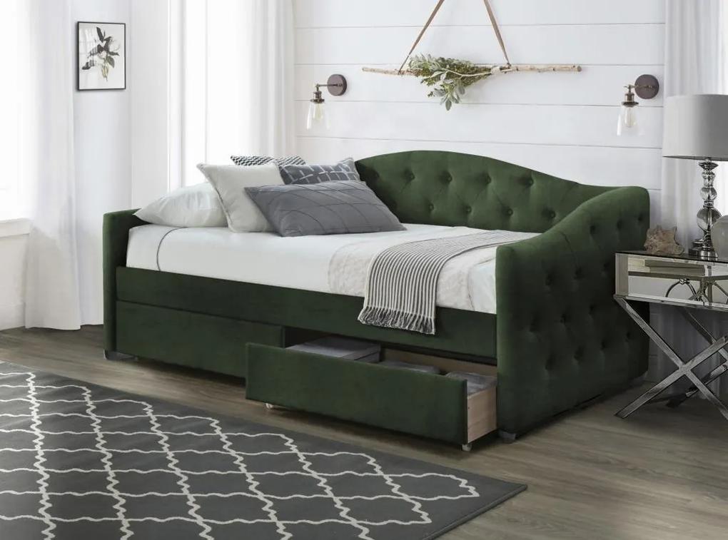 HLM, ALOHA posteľ 90x200, zelená