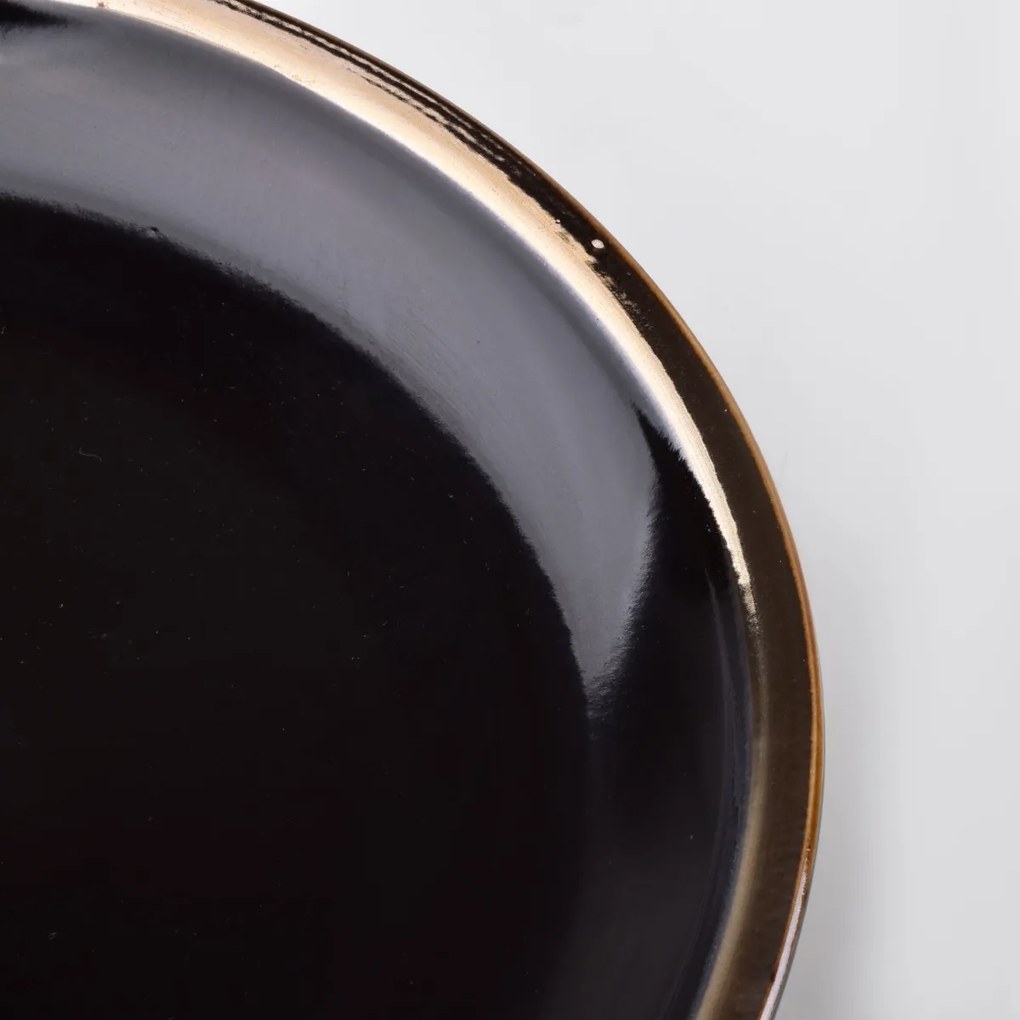 Porcelánový tanier Cal 24 cm čierny