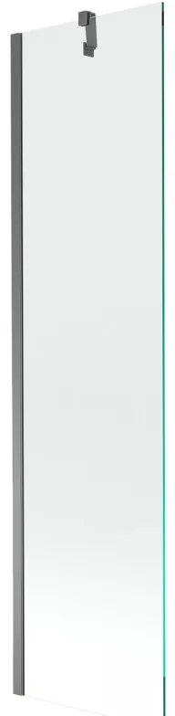 Mexen Next, 1-krídlová vaňová zástena 50 x 150 cm, 6mm číre sklo, grafitová, 895-050-000-00-00-95