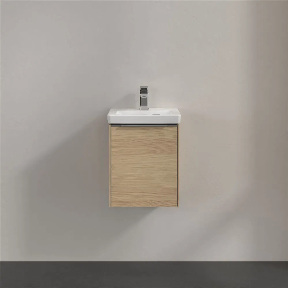 VILLEROY &amp; BOCH Subway 3.0 závesná skrinka pod umývadielko, 1 dvierka, pánty vľavo, 351 x 309 x 429 mm, Nordic Oak, C58300VJ