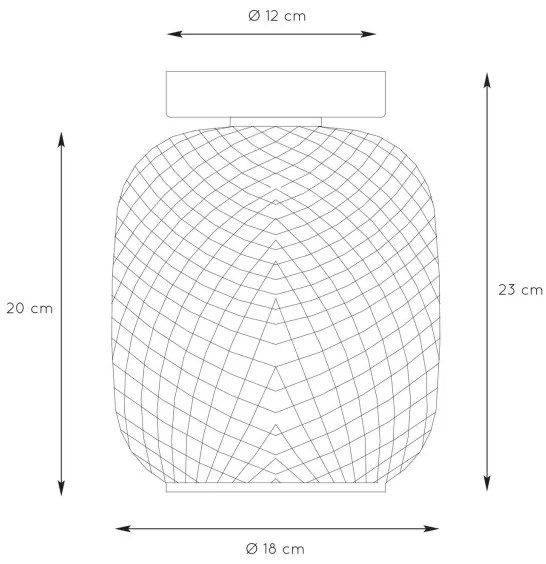 Lucide 03133/01/02 - Stropné svietidlo AGATHA 1xE27/40W/230V