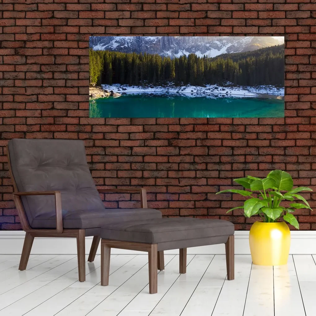 Obraz - Jazero Karersee (120x50 cm)