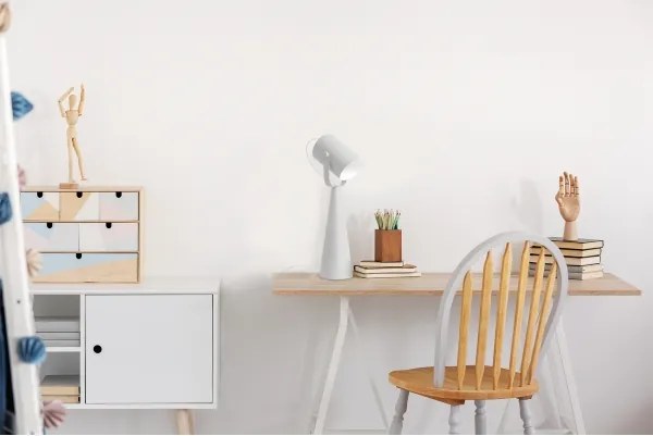 Kanlux 36260 - Stolová lampa LARATA 1xE27/5W/230V biela