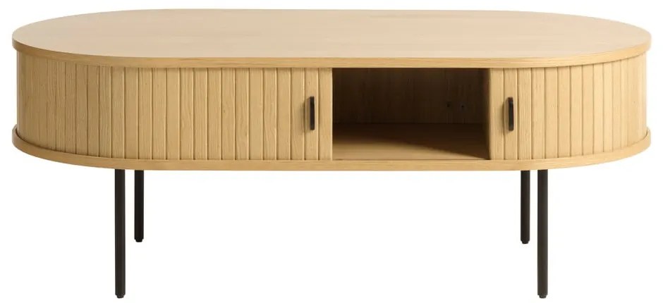 Konferenčný stolík v dekore duba v prírodnej farbe 60x120 cm Nola – Unique Furniture