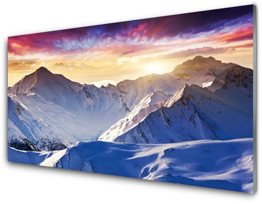 Obraz plexi Hory sneh príroda 140x70 cm