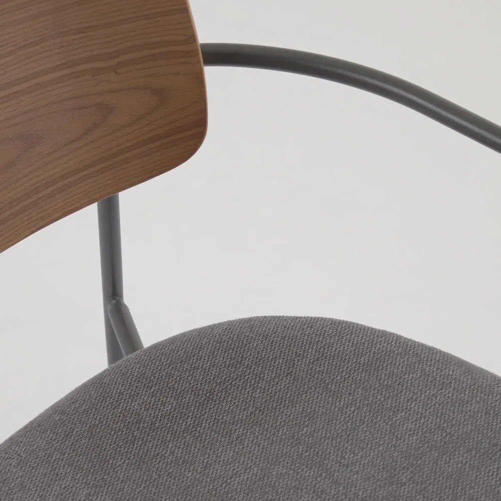 Sivo-hnedá jedálenská stolička Maureen – Kave Home