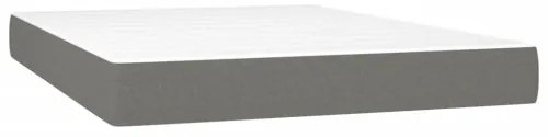 vidaXL Boxspring posteľ s matracom tmavosivá 140x200 cm látka-