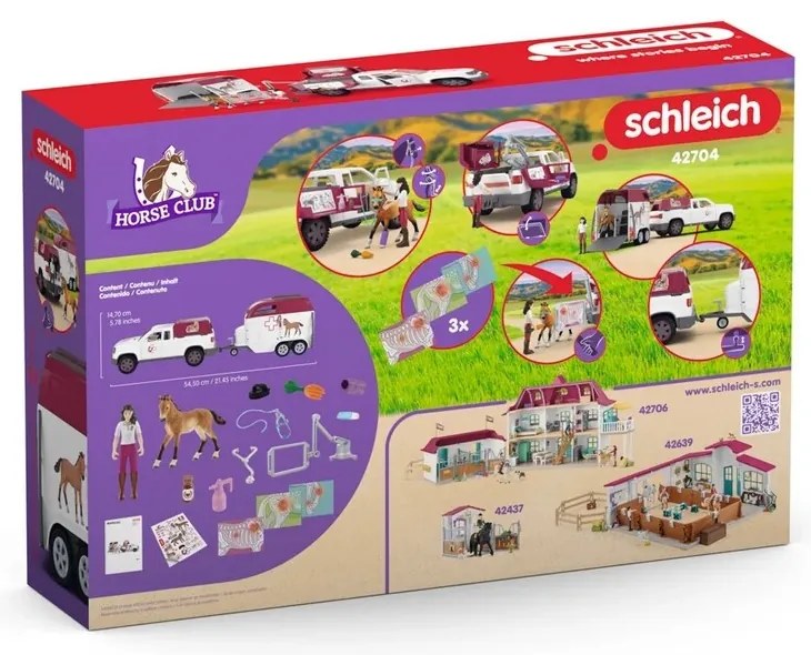 Schleich 42704 Mobilný veterinár s prívesom
