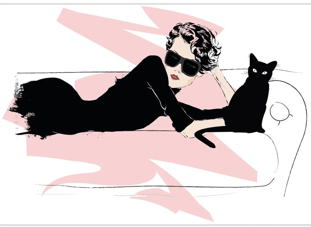 Obraz - Fashion lady (90x60 cm)